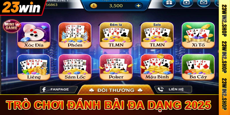 Khám phá kho game đánh bài hot nhất 2025