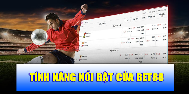 Tính năng nổi bật của Bet88 giúp việc cược kèo dễ dàng